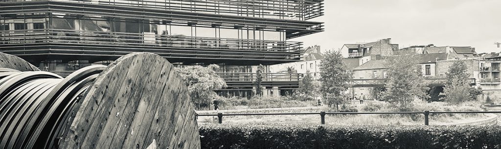 Travaux, câbles, ville, pavés, pavages, construction, droit, rénovation